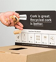 Drop-off location for cork recycling
